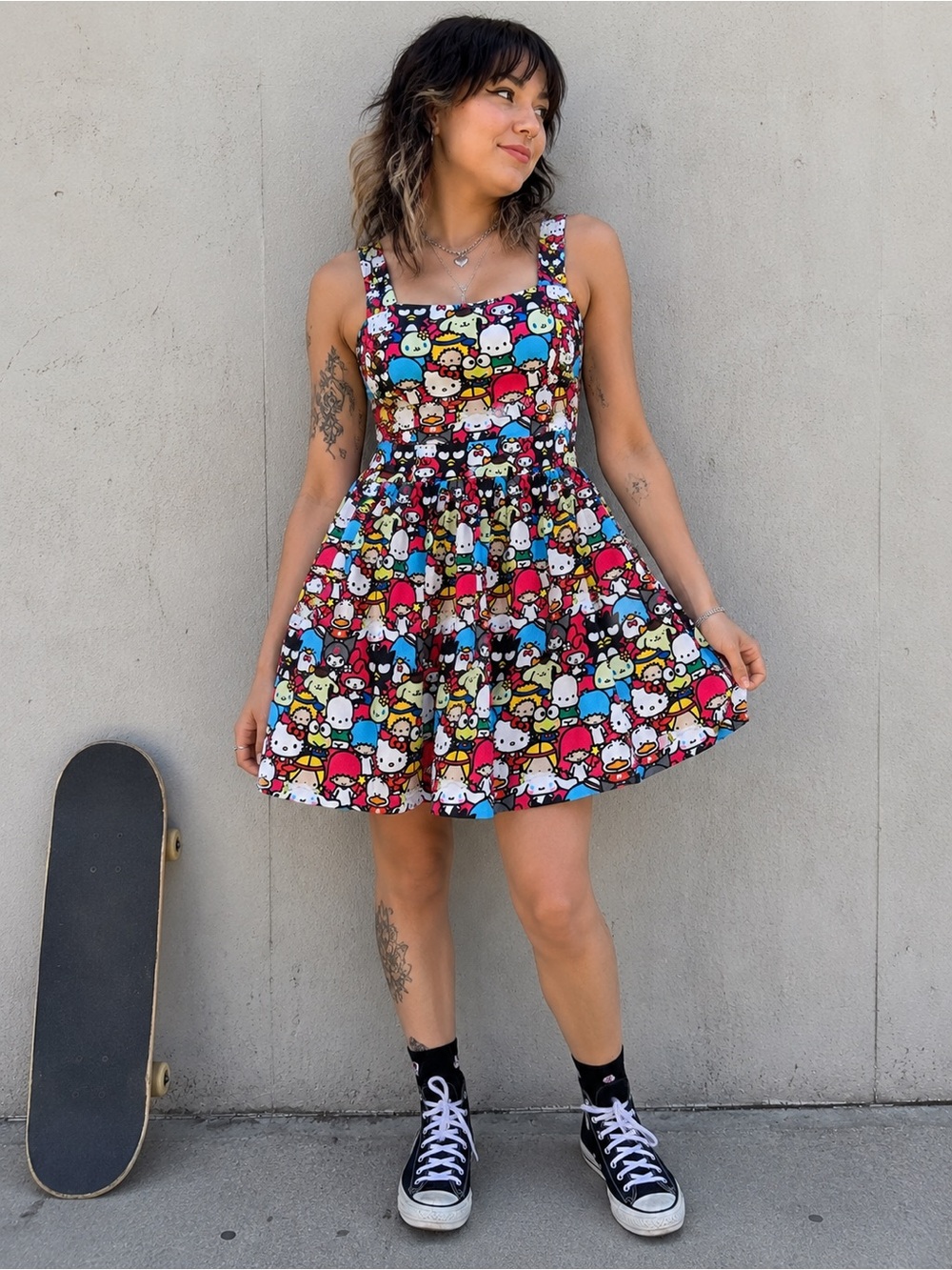 JapanLA for Sanrio Dress Character Print Size L Hello Kitty Made In The USA